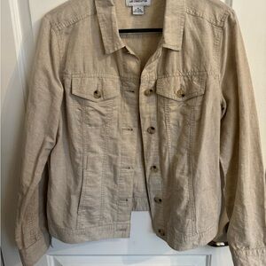Liz Claiborne Women's Tan Jean Jacket